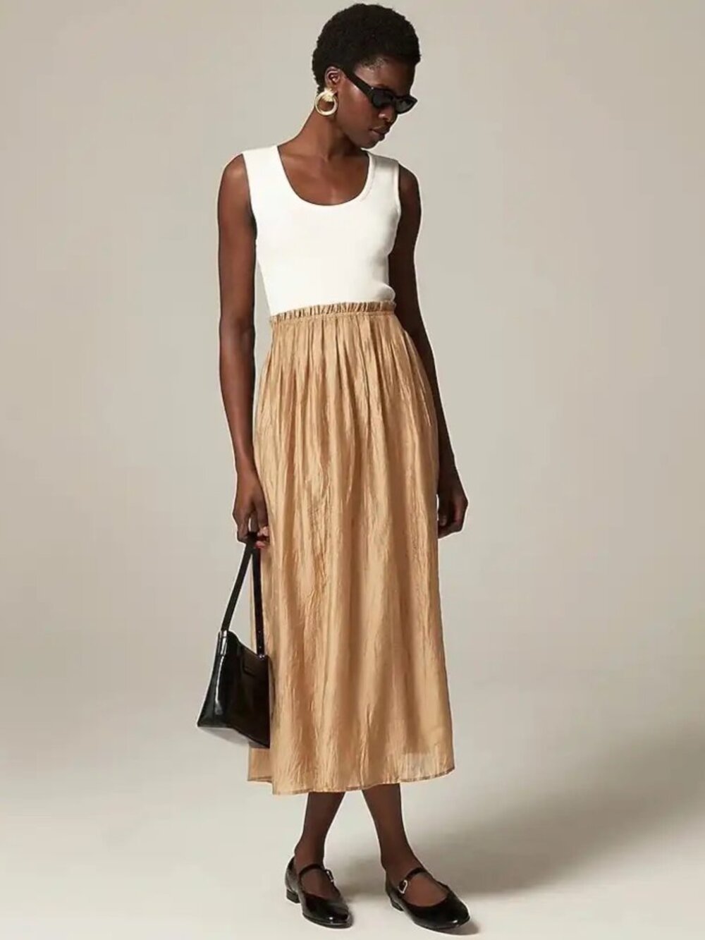 J.Crew Gathered Waist Mixy Dress NWT